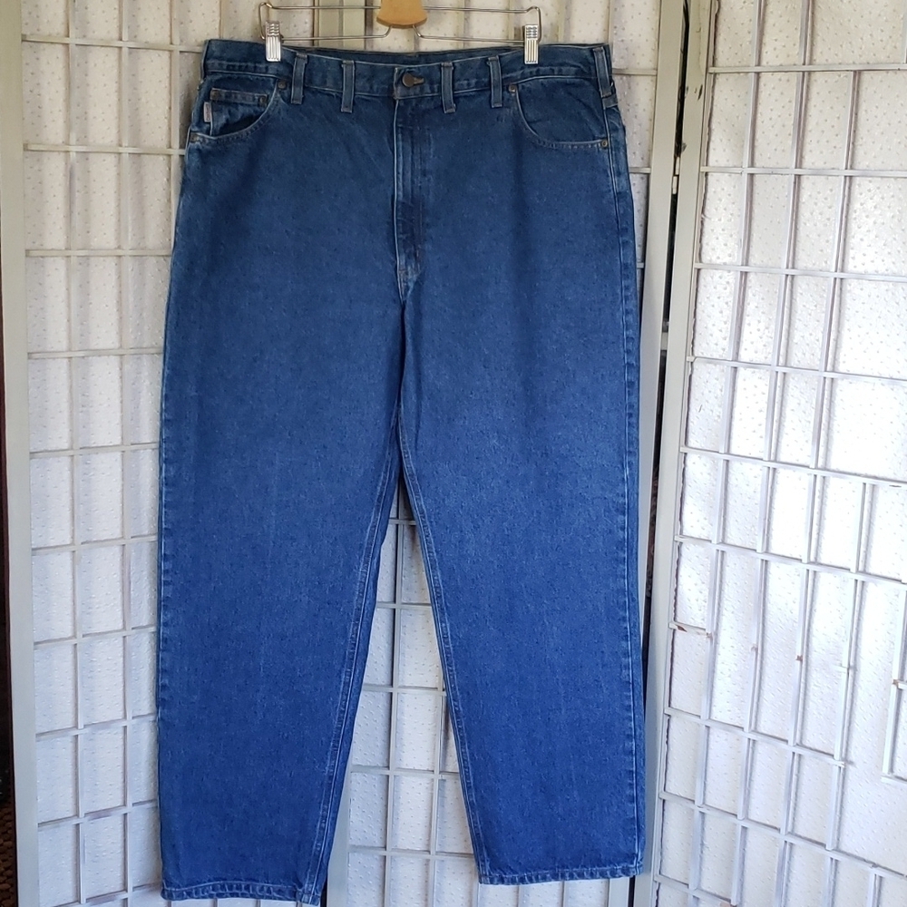 Carhartt Denim Blue Relaxed Fit Mens Jeans Size 44